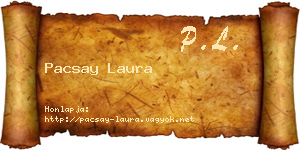 Pacsay Laura névjegykártya